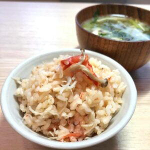 雄町米・丸ごとトマトとシラスの 炊き込みご飯